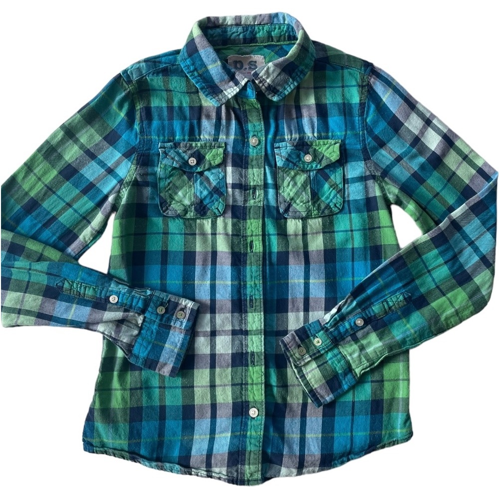 P.S. Aeropostale Girl’s button down shirt Size M (10)